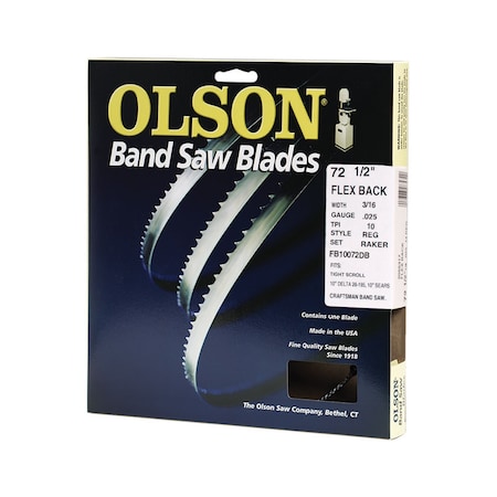 Olson Saw Blade Bnd72-5/8X3/16"10T FB10075DB